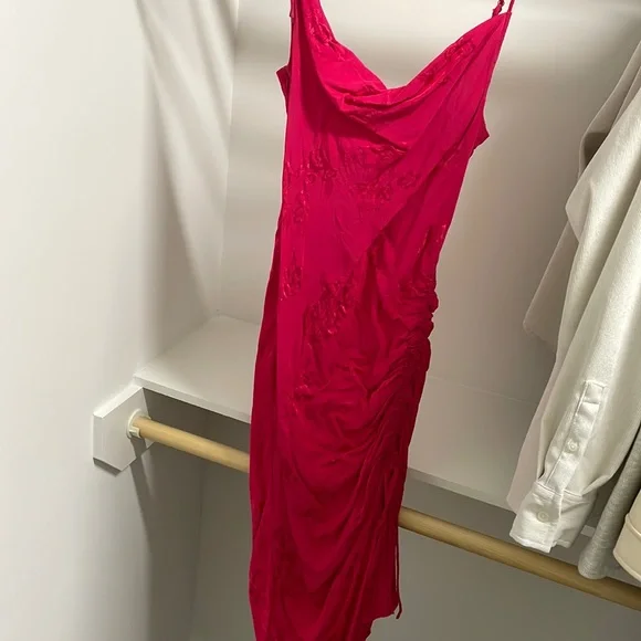Lovers & friends hot pink midi dress